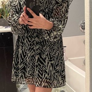 Mango rufflle dress